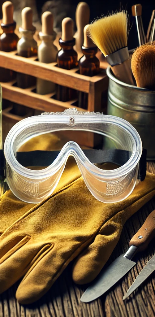 Gelber Seifenblock mit gewelltem Rand und Holzunterlage.